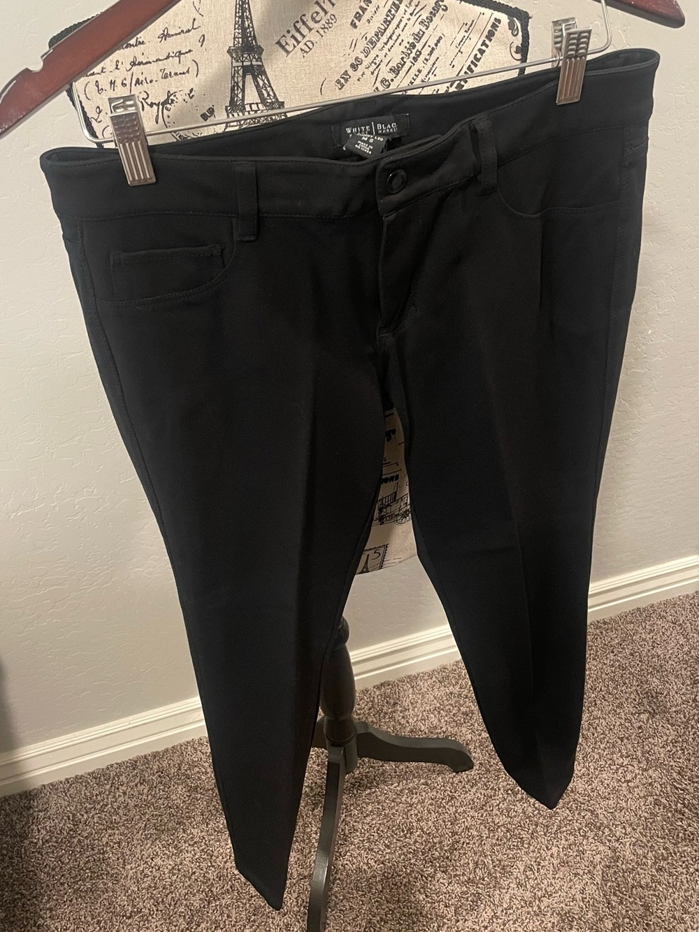 White House Black Market Black Slim Ponte Pants